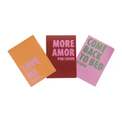 Poster love me tender - oranje/roze - 21x30 cm