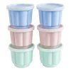 Puddingvormen - pastel - set van 6