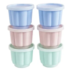 Puddingvormen - pastel - set van 6