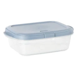 Push up bewaardoos - 1.1 liter - blauw