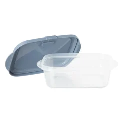 Push up bewaardoos - 1.1 liter - blauw