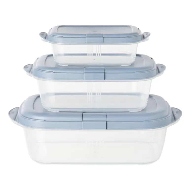 Push up bewaardoos - 2 liter - blauw