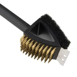 Reinigingsborstel voor barbecue of grill - zwart