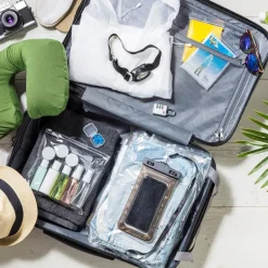 Reisflesjes in etui - set van 7