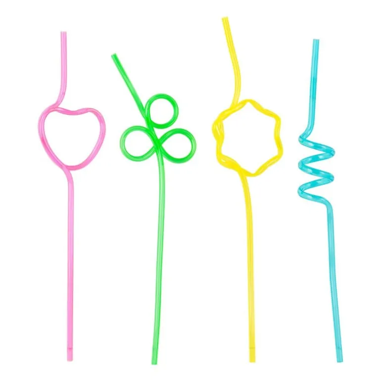 Rietjes Funny - kunststof - set van 4