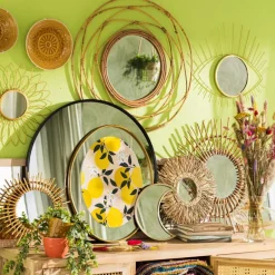 Ronde spiegel - ø80 cm - metalen lijst