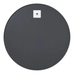 Ronde spiegel met beige lijst - ø70 cm