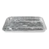 Schaal aluminium - set van 4 - 3x32x23.5 cm