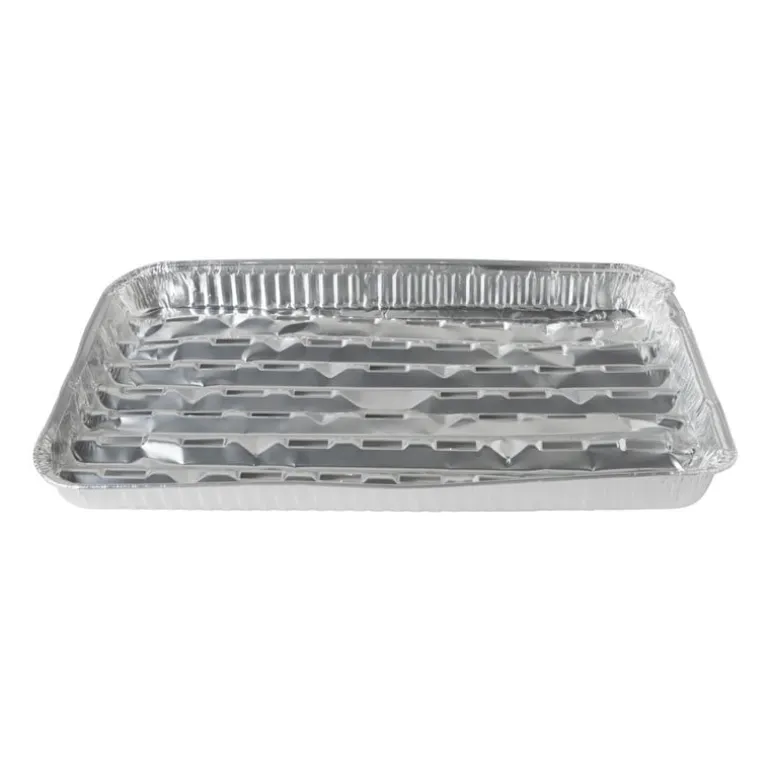 Schaal aluminium - set van 4 - 3x32x23.5 cm