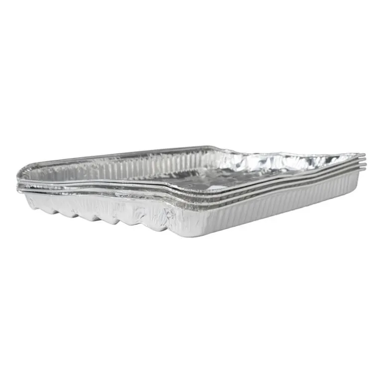 Schaal aluminium - set van 4 - 3x32x23.5 cm