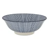 Schaal blue print - stripes - ⌀21 cm