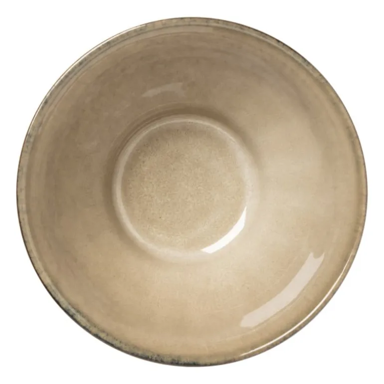 Schaal facet - beige - ⌀13x7.5 cm