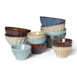 Schaal facet - bruin - ⌀9x5.7 cm