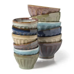 Schaal facet - donkerblauw - ⌀13x7.5 cm