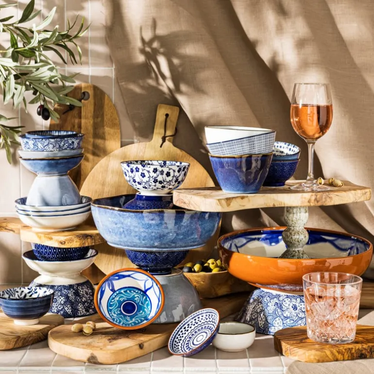 Schaal Lagoon - 27 cm - blauw