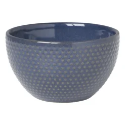 Schaal relief - blauw - ø11x6.5 cm