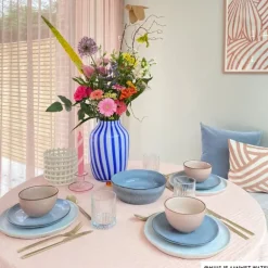 Schaal Toscane - lichtblauw - ø22.8 cm