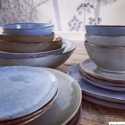 Schaal Toscane - lichtblauw - ø17 cm