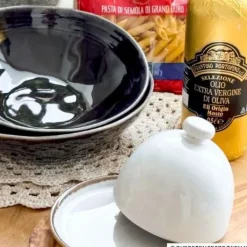 Schaal Toscane - zwart - ø30 cm