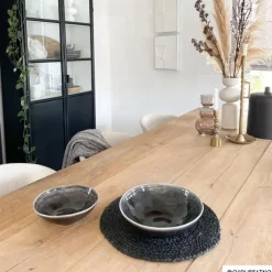 Schaal Toscane - zwart - ø24 cm