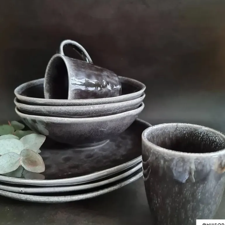 Schaal Toscane - zwart - ø24 cm