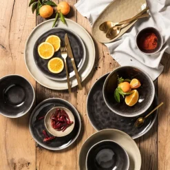 Schaal Toscane - zwart - ø11x3.5 cm