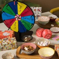 Schaaltje Abby middel - blauw/roze - ø12x5.8 cm