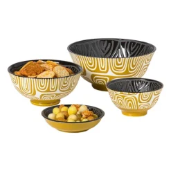 Schaaltje Amy klein - geel/blauw - ø9x4.6 cm