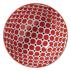 Schaaltje Anne middel - rood/blauw - ø12.3x5.8 cm