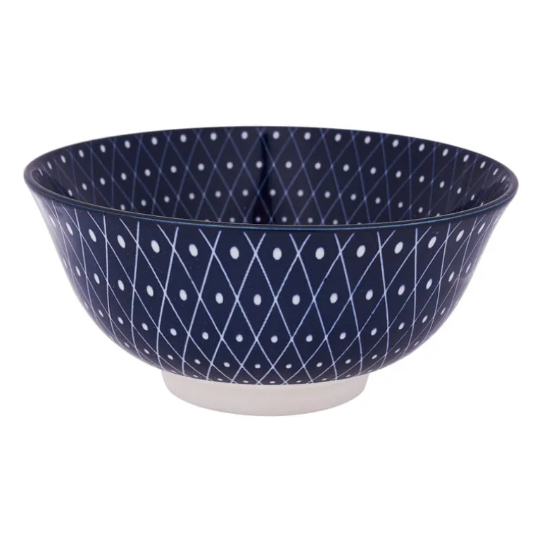 Schaaltje blue print - diamonds - ⌀15 cm