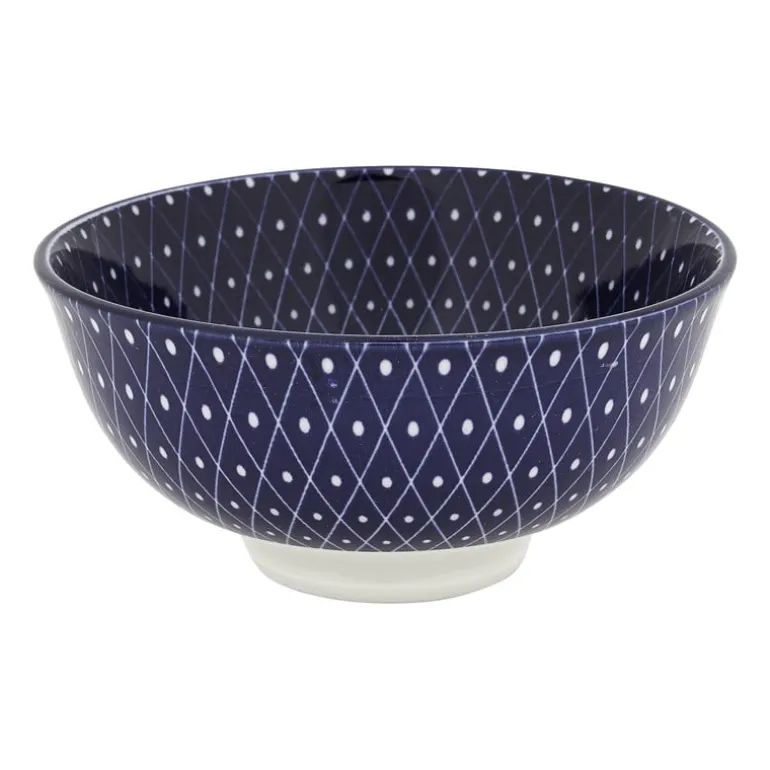 Schaaltje blue print - diamonds - ⌀12 cm