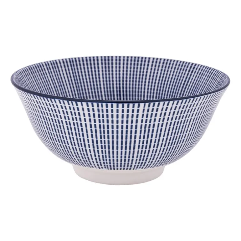 Schaaltje blue print - stripes - ⌀15 cm