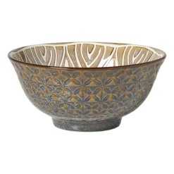 Schaaltje Bruno groot - grijs/blauw - ø15.8x7.3 cm