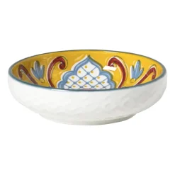 Schaaltje Carlos klein - geel/blauw - ø8.7x2.4 cm