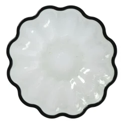 Schaaltje clover groot - groen - ø16x7 cm