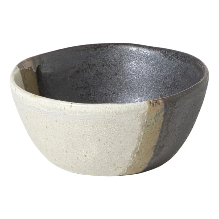 Schaaltje cortado klein - beige/zwart - ø9x4.2 cm