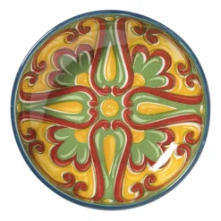 Schaaltje Diaz klein - geel/groen - ø8.7x2.4 cm