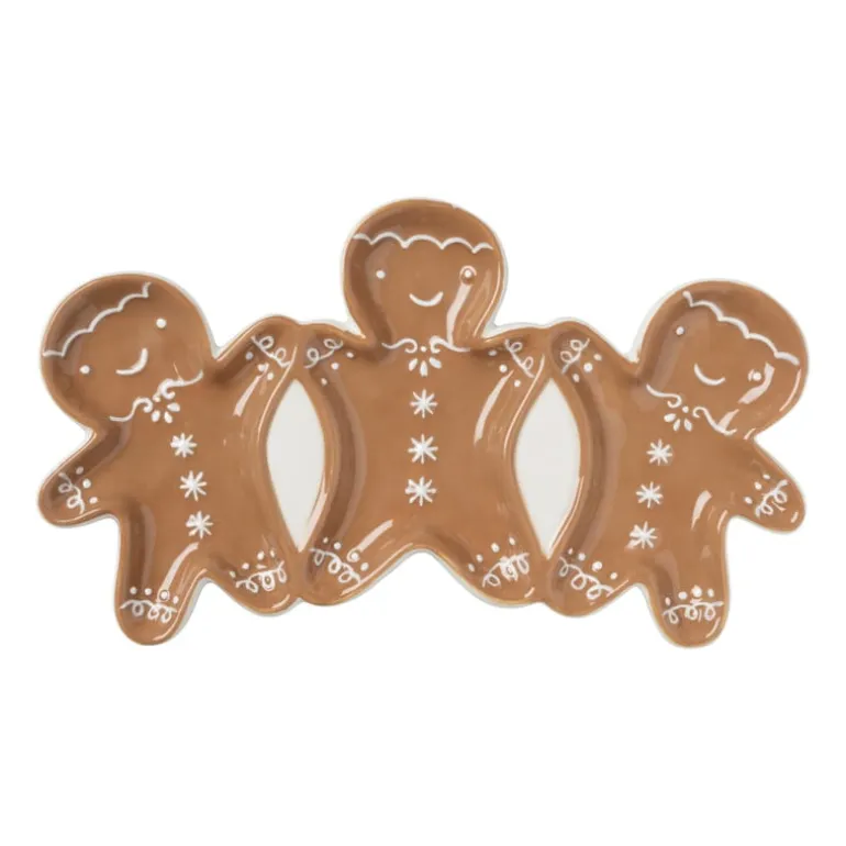 Schaaltje gingerbread - bruin - 14.9x25.8 cm