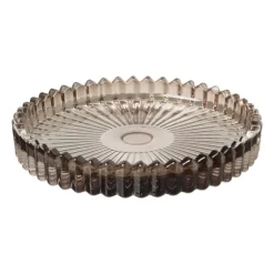 Schaaltje glas - grijs - ø10x1.5 cm