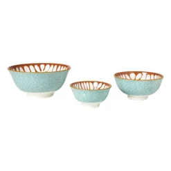 Schaaltje Nane klein - oranje/blauw - ø9.2x4.8 cm