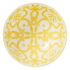 Schaaltje Nour - blauw/geel - ø15.8x7.3 cm