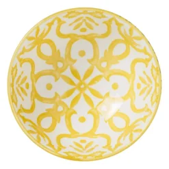 Schaaltje Nour - blauw/geel - ø12.3x5.8 cm