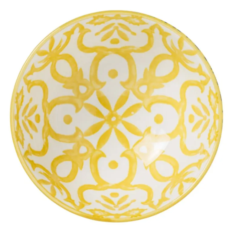 Schaaltje Nour - blauw/geel - ø12.3x5.8 cm