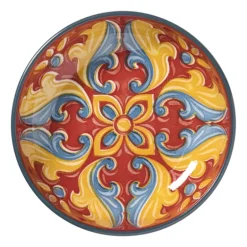 Schaaltje Pablo klein - rood/blauw - ø8.7x2.4 cm