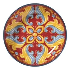 Schaaltje Pablo middel - rood/blauw - ø12.2x2.5 cm