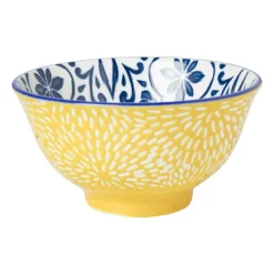 Schaaltje Sen - blauw/geel - ø9.2x4.8 cm