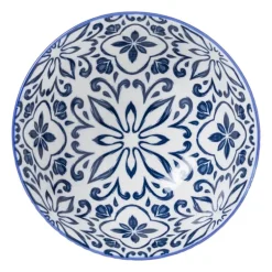 Schaaltje Sen - blauw/geel - ø12.3x5.8 cm