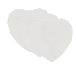 Schildersdoek hart - set van 3 - 10 cm