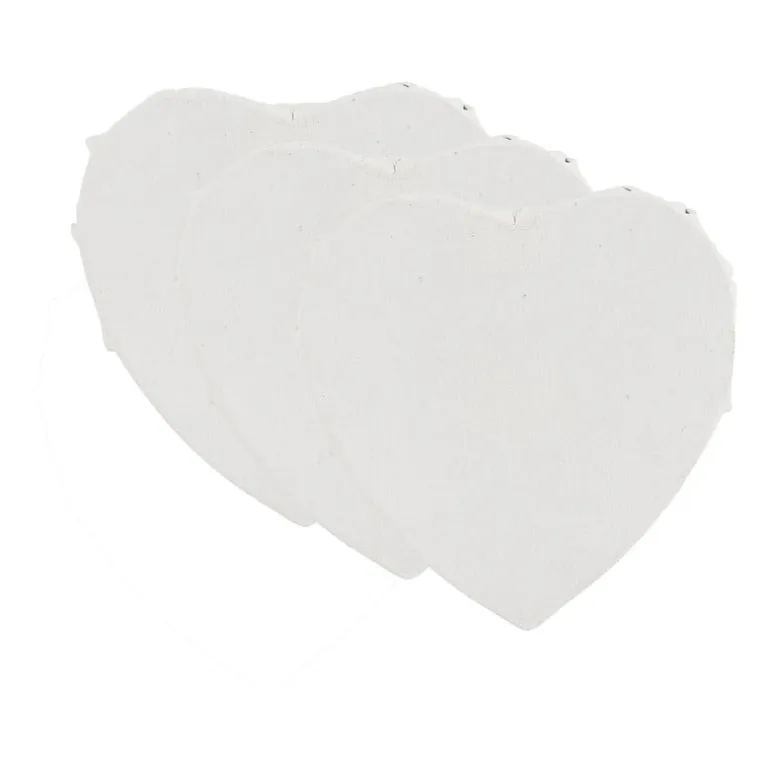 Schildersdoek hart - set van 3 - 10 cm