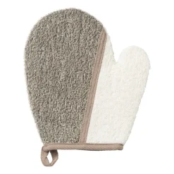 Scrub handschoen - naturel - 17.5x21 cm